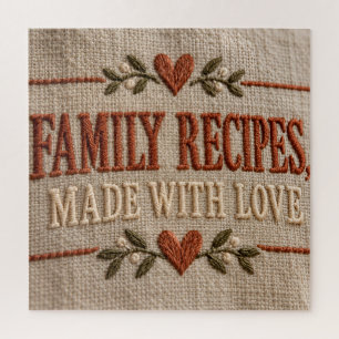 Quebra-cabeça Receitas da Família, Feitas com Amor
