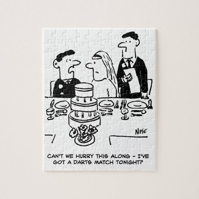 Quebra-cabeça Recepção de casamento Bridegroom tem uma correspon (Vertical)