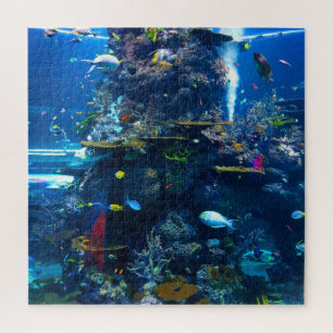 Quebra-cabeça Recife de Coral Vivo com Peixe