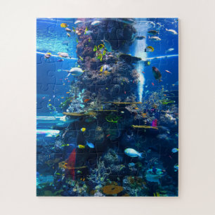 Quebra-cabeça Recife de Coral Vivo com Peixes