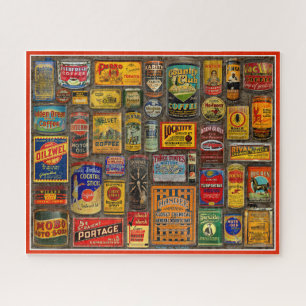 QUEBRA-CABEÇA RECOLHA DE TIN DE PUBLICIDADE VINTAGEM