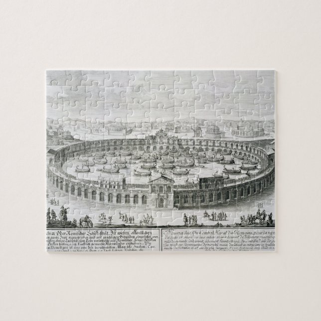 Quebra-cabeça Reconstrução de uma batalha naval romana, 'de Entw (Horizontal)