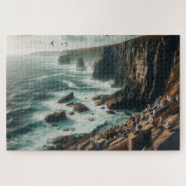 Quebra-cabeça Recortes Costeiros - Paisagem Cênnica Espirituosa