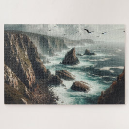 Quebra-cabeça Recortes Costeiros - Paisagem Cênnica Espirituosa