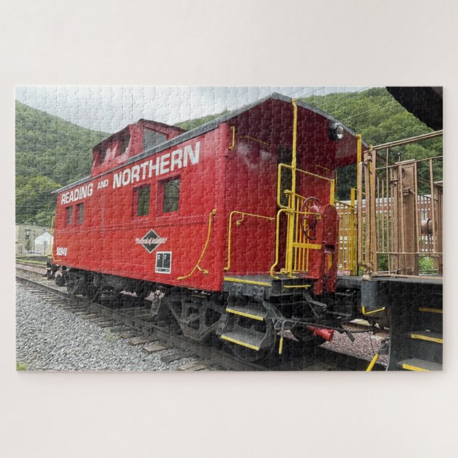 Quebra-cabeça Red Caboose (Horizontal)