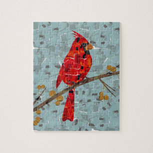 Quebra-cabeça Red Cardinal, a ave do Natal