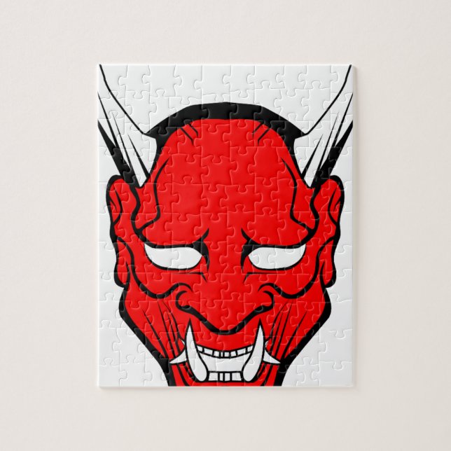 Quebra-cabeça Red Japan Hannya Mask (Vertical)