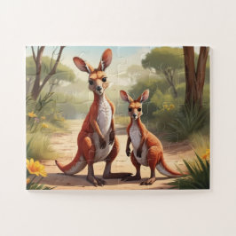 Quebra-cabeça Red Kangaroos australiano