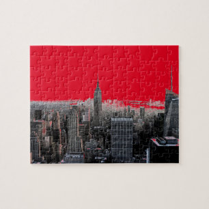 Quebra-cabeça Red Pop Art Nova Iorque de Manhattan