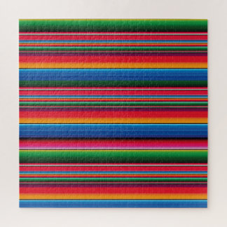 Quebra-cabeça Red Serape Saltillo tradicional cobertor mexicano