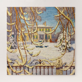 Quebra-cabeça Red Sleigh House, inverno | Lawren Harris |