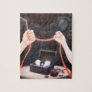 Quebra-cabeça Red Thread of Fate Gothic Fantasy Mystery Jigsaw