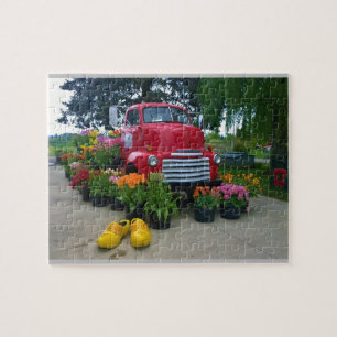 Quebra-cabeça Red Truck com Tulips, Oregon