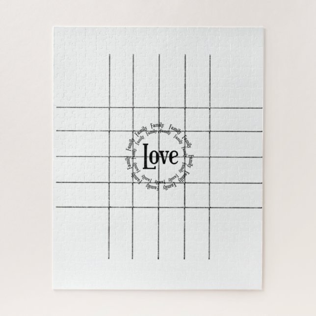 Quebra-cabeça Red White Love (Vertical)