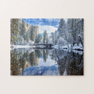 Quebra-cabeça Reflexão do inverno em Yosemite