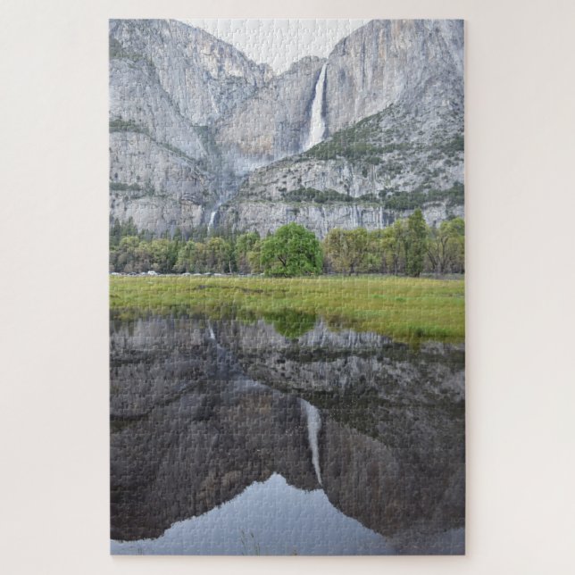 Quebra-cabeça Reflexão do Yosemite: 20x30 - 1014 pcs. (Vertical)