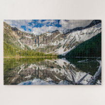 Reflexão no lago de Avalanche