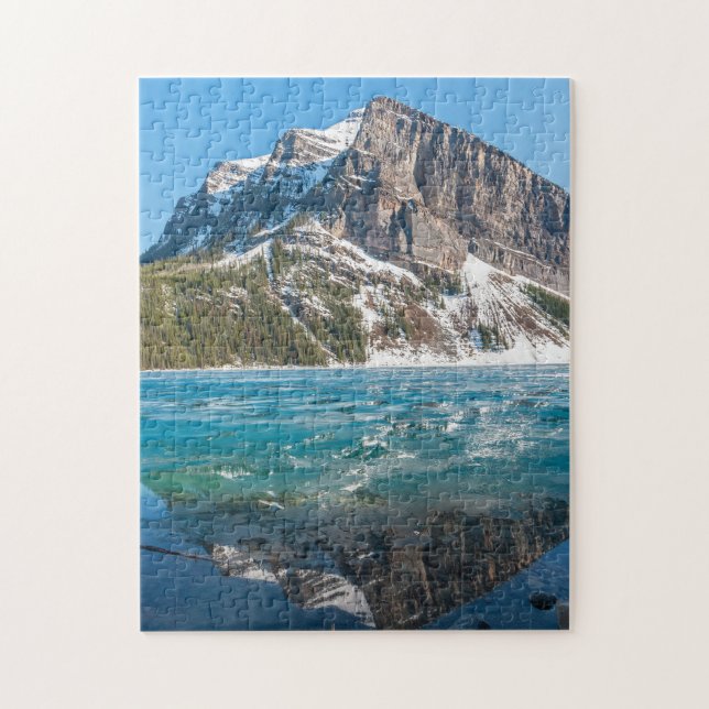 Quebra-cabeça Reflexão sobre o lago Louise - Banff NP, Canadá (Vertical)