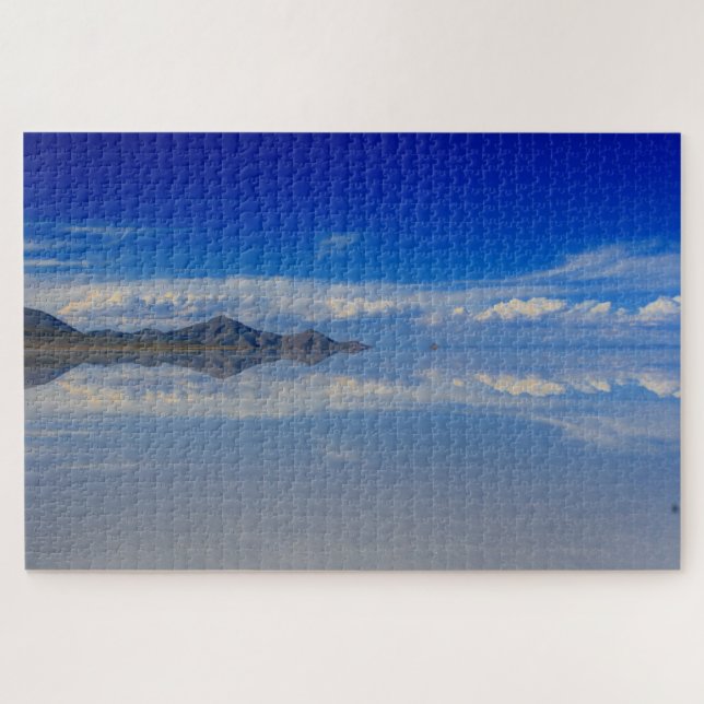 Quebra-cabeça reflexo de planícies salinas uyuni (Horizontal)