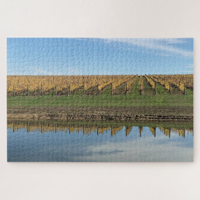 Quebra-cabeça reflexo de vinificação (Horizontal)