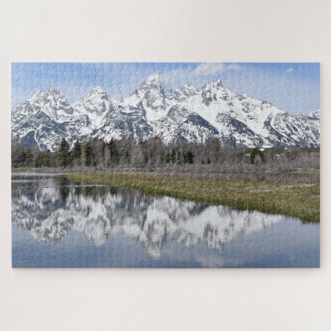 Quebra-cabeça Reflexões do Tetons grande - 20x30 - 1014 PCes (Horizontal)