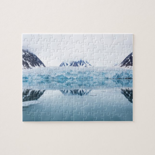 Quebra-cabeça Reflexos da geleira, Noruega (Horizontal)