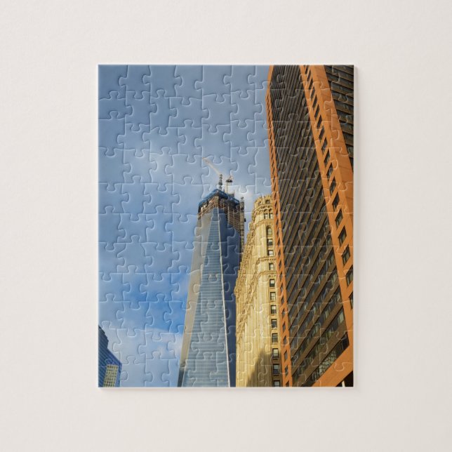 Quebra-cabeça Reflexos de arranha-céus de Nova York (Vertical)