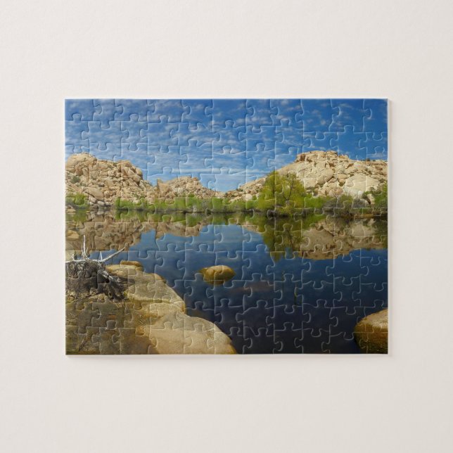 Quebra-cabeça Refllexão da Barker Dam em Joshua Tree II (Horizontal)