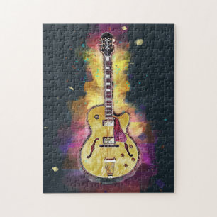Quebra-cabeça Refrigere a arte personalizada da guitarra