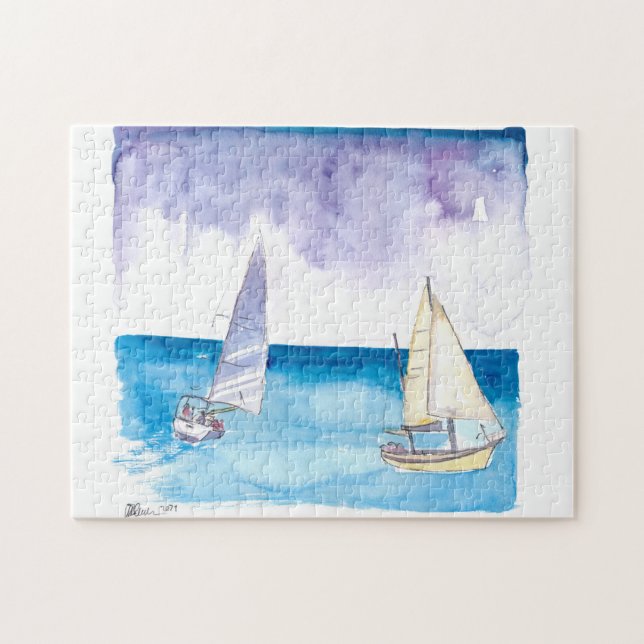 Quebra-cabeça Regata com veleiros em Breeze de Caribe Fresco (Horizontal)