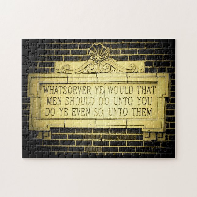 Quebra-cabeça Regra de ouro (Horizontal)