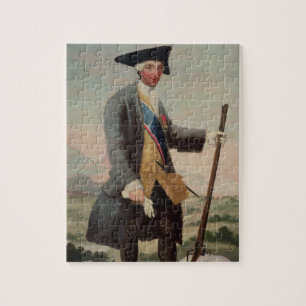 Quebra-cabeça Rei Charles III (1716-88) como um caçador, 1786/8