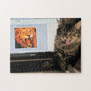 Quebra-cabeça Rei das Bestas e Gato Ridente ou Sua Foto