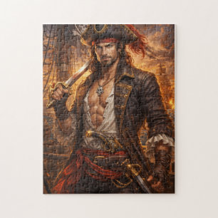 Quebra-cabeça Rei Pirata da Maré Carmesim