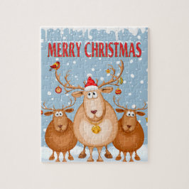Quebra-cabeça Reindeer de Natal