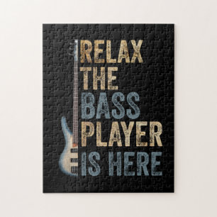 Quebra-cabeça Relaxe O Jogador De Bass Está Aqui O Instrumento G