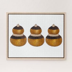 Quebra-cabeça Religião usa Choux Paery Cream Puff Dessert