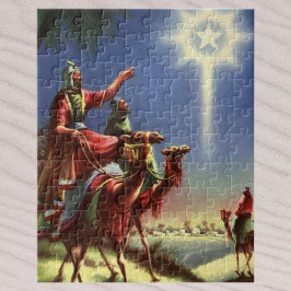 Quebra-cabeça Religião Vintage, Sábios com Estrela de Belém