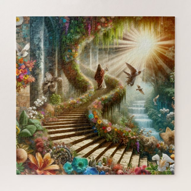 Quebra-cabeça Religious Jesus Ascend to Paradise (Horizontal)