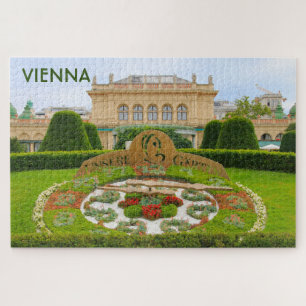 Quebra-cabeça Relógio de flores, Viena, Áustria