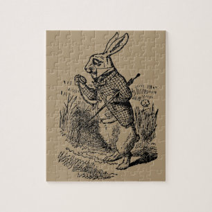 Quebra-cabeça Relógio do Coelho Branco de Alice no País das Mara
