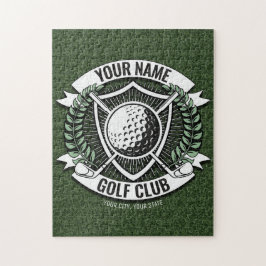 Quebra-cabeça Relvado do Clube de Golfe NAME Personalizado
