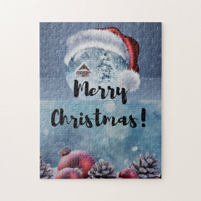 Quebra-cabeça Renas de Natal modernas engraçadas e fofas (Vertical)