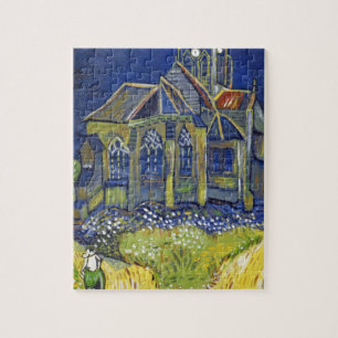 Quebra-cabeça Reprodução da arte de Van Gogh, A Igreja em Auvers