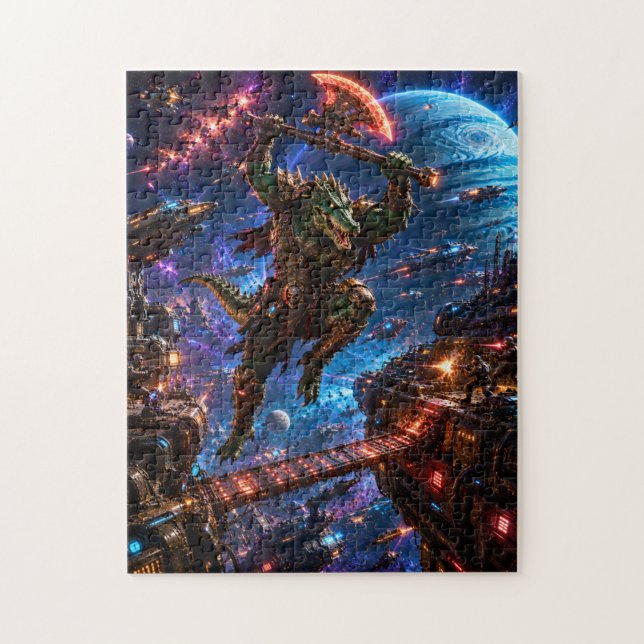 Quebra-cabeça Reptilian Space Pirate — Savage Boarding Attack (Vertical)