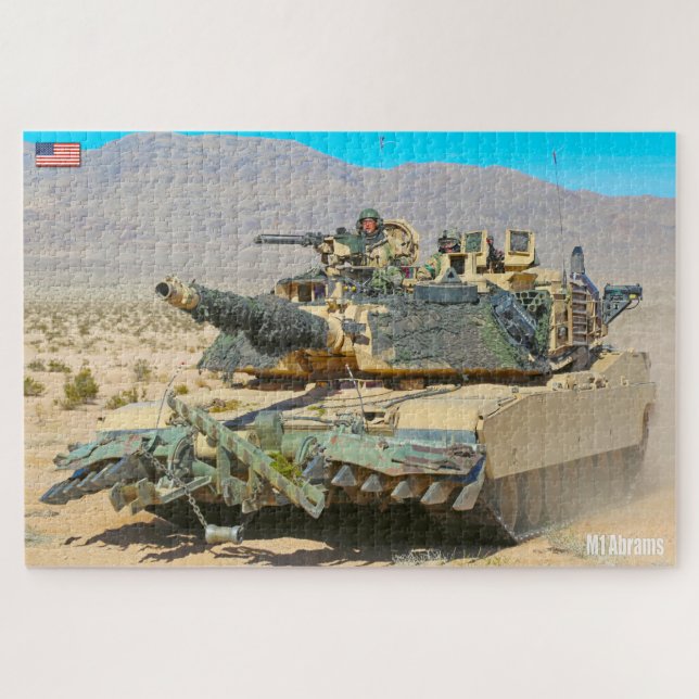 Quebra-cabeça RESERVATÓRIO DE BATALHA DOS EUA - ABRAMS M1 (20x30 (Horizontal)