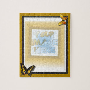 Quebra-cabeça Resíduo metálico triplo: Ouro, preto e branco com