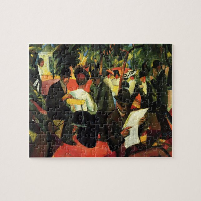 Quebra-cabeça Restaurante do Jardim de August Macke, Arte Antiga (Horizontal)