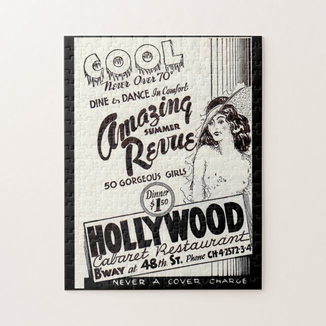 Quebra-cabeça Restaurante Hollywood Cabaret 1930 (Vertical)