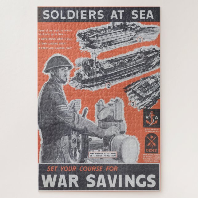 Quebra-cabeça Retirada do poster de guerra britânico. (Vertical)